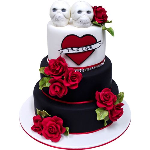 Til Death Do Us Part Wedding Cake 