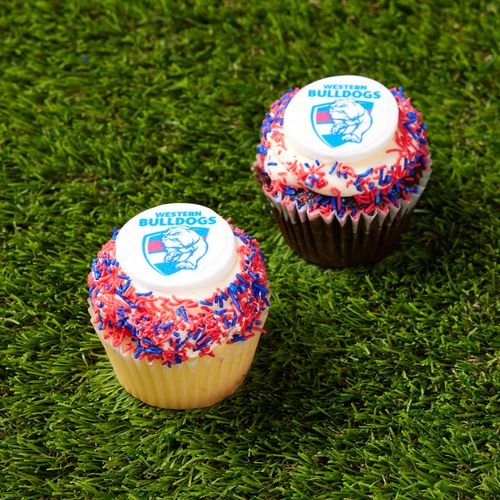 Western Bulldogs Cupcakes - Pack of Six