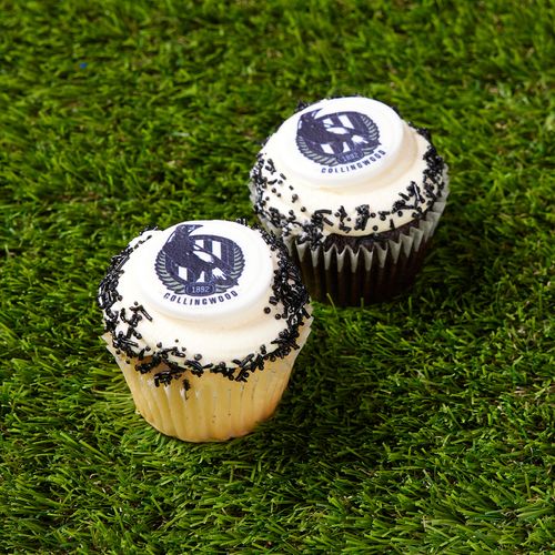 Collingwood Cupcakes - Pack of Six
