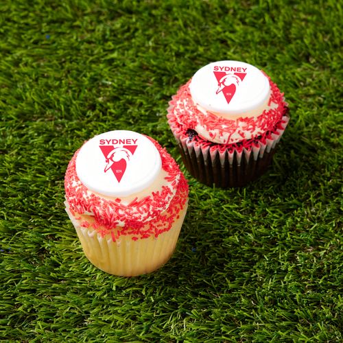Sydney Swans Cupcakes - Pack of Six