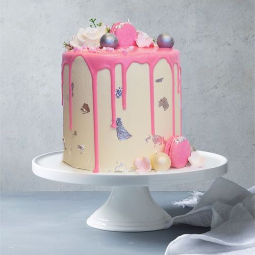 Pink Drip Celebration Cake
