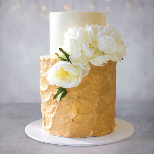 Gold Leaf Celebration Cake 