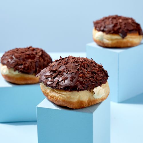 Chocolate & Boston Cream Donut - Pack of Six