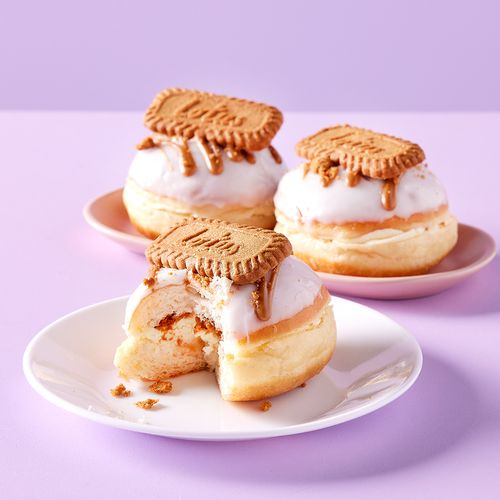Biscoff Topped Donut - Pack of Six