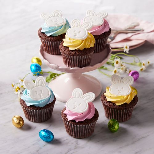 Easter Bunny Chocolate Cupcakes - Pack of Six