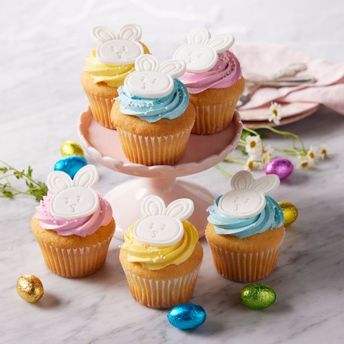 Vanilla Easter Bunny Cupcakes - Pack of Six