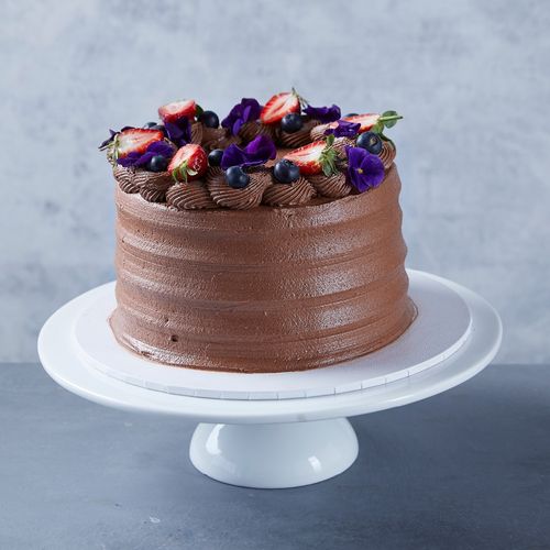 Flourless Chocolate & Berries Cake