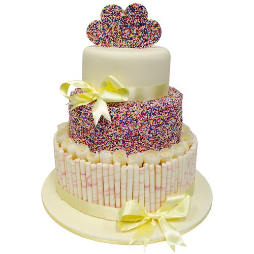 Freckled Love Wedding Cake