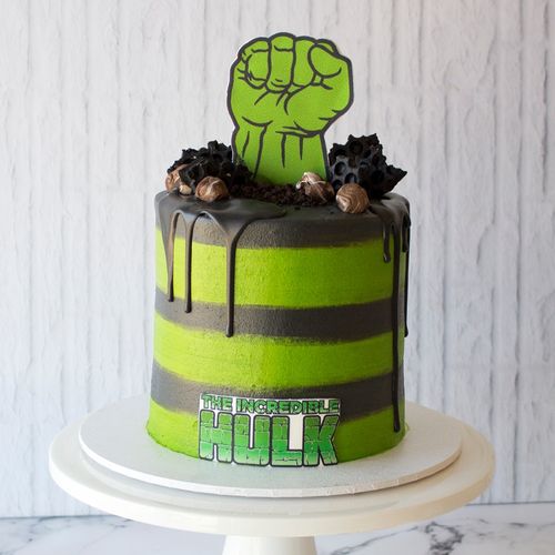 Hulk Birthday Cake 