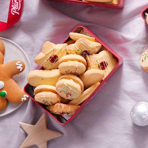 Mixed Christmas Biscuits in Gift Tin
