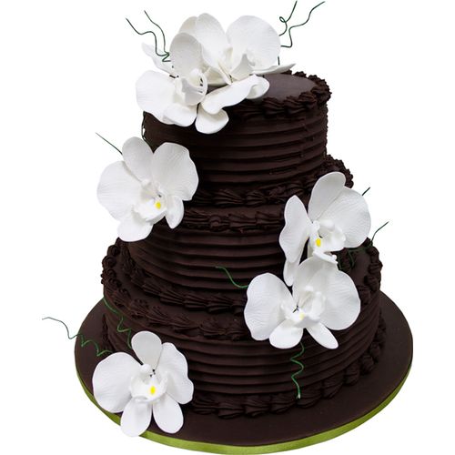 Phalaenopsis Chocolate Cascade Wedding Cake