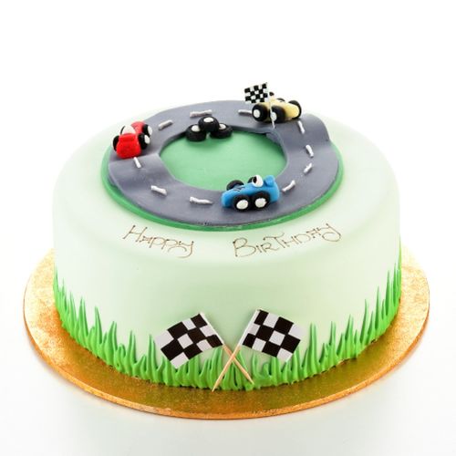 Racing Track Birthday Cake